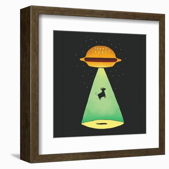 Burger Abduction-Michael Buxton-Framed Art Print