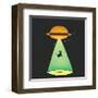 Burger Abduction-Michael Buxton-Framed Art Print