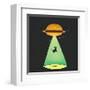 Burger Abduction-Michael Buxton-Framed Art Print