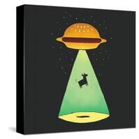 Burger Abduction-Michael Buxton-Stretched Canvas