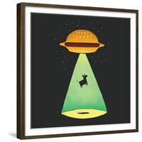 Burger Abduction-Michael Buxton-Framed Premium Giclee Print