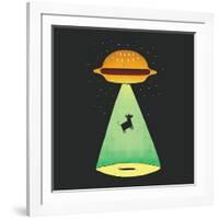 Burger Abduction-Michael Buxton-Framed Art Print