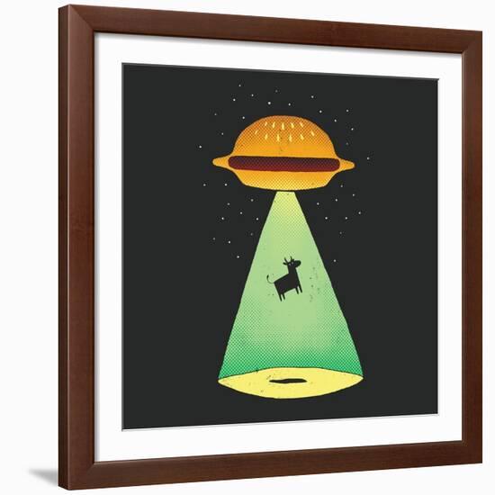 Burger Abduction-Michael Buxton-Framed Art Print