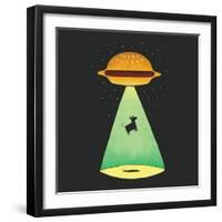 Burger Abduction-Michael Buxton-Framed Art Print