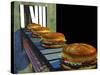 Burger Factory, Artwork-Christian Darkin-Stretched Canvas