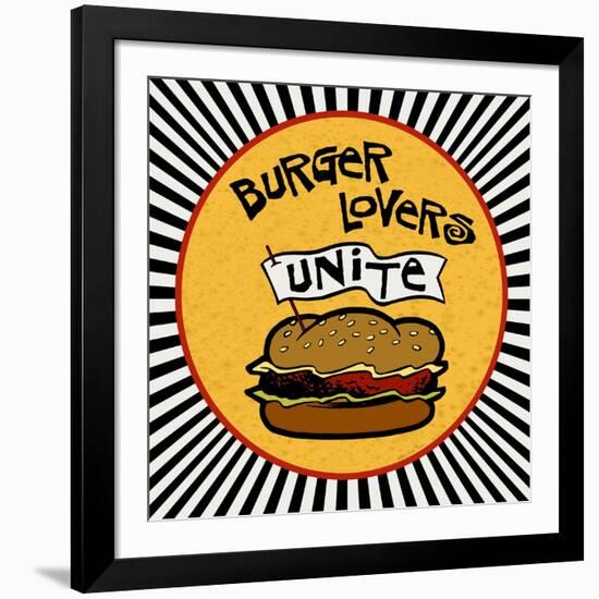 Burger Lovers Unite-Kate Ward Thacker-Framed Giclee Print