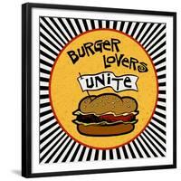 Burger Lovers Unite-Kate Ward Thacker-Framed Giclee Print