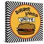 Burger Lovers Unite-Kate Ward Thacker-Stretched Canvas