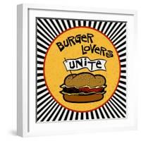 Burger Lovers Unite-Kate Ward Thacker-Framed Giclee Print