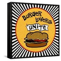 Burger Lovers Unite-Kate Ward Thacker-Framed Stretched Canvas