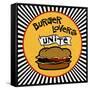 Burger Lovers Unite-Kate Ward Thacker-Framed Stretched Canvas
