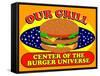 Burger Universe-Mark Frost-Framed Stretched Canvas