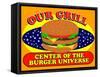 Burger Universe-Mark Frost-Framed Stretched Canvas