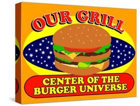 Burger Universe-Mark Frost-Stretched Canvas