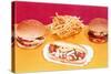 Burgers, Fries, Sloppy Joe-null-Stretched Canvas