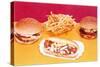 Burgers, Fries, Sloppy Joe-null-Stretched Canvas