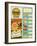 Burgers Menu Set Retro-elfivetrov-Framed Art Print