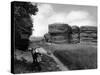 Burgh Castle Walls-J. Chettlburgh-Stretched Canvas