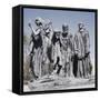 Burghers of Calais-Auguste Rodin-Framed Stretched Canvas