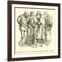 Burghers of Laone Discussing their Charter-null-Framed Giclee Print