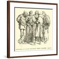 Burghers of Laone Discussing their Charter-null-Framed Giclee Print