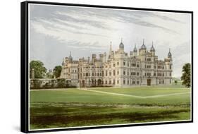 Burghley House, Lincolnshire, Home of the Marquis of Exeter, C1880-Benjamin Fawcett-Framed Stretched Canvas