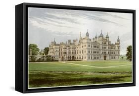 Burghley House, Lincolnshire, Home of the Marquis of Exeter, C1880-Benjamin Fawcett-Framed Stretched Canvas