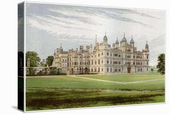 Burghley House, Lincolnshire, Home of the Marquis of Exeter, C1880-Benjamin Fawcett-Stretched Canvas