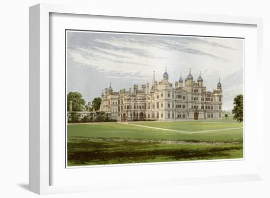 Burghley House, Lincolnshire, Home of the Marquis of Exeter, C1880-Benjamin Fawcett-Framed Giclee Print
