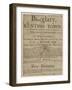 Burglary in Kentish Town in 1798. Reward of £5-null-Framed Giclee Print