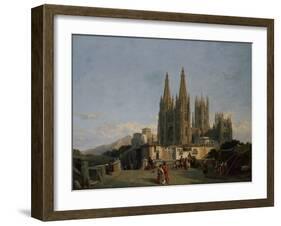 Burgos Cathedral, 1851-Francois Antoine Bossuet-Framed Giclee Print