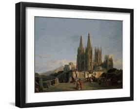 Burgos Cathedral, 1851-Francois Antoine Bossuet-Framed Giclee Print