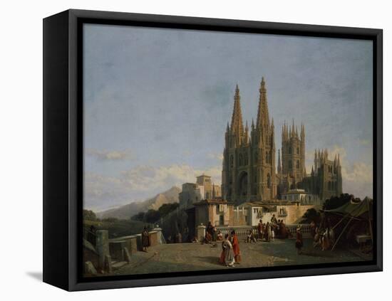 Burgos Cathedral, 1851-Francois Antoine Bossuet-Framed Stretched Canvas