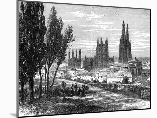Burgos, Spain, 19th Century-null-Mounted Giclee Print