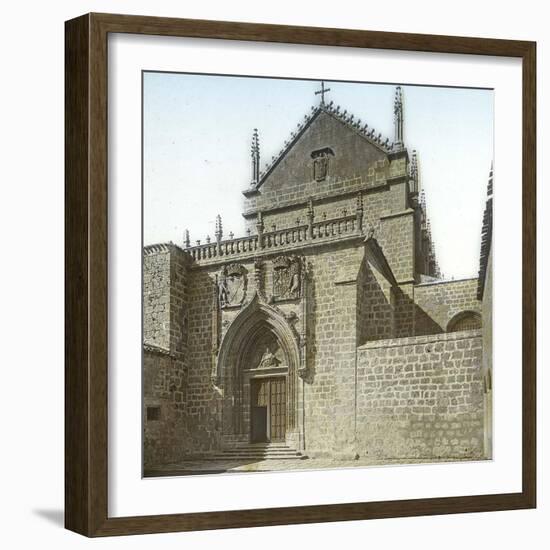 Burgos (Spain), the Cloister of Miraflores, the Church's Portal-Leon, Levy et Fils-Framed Photographic Print