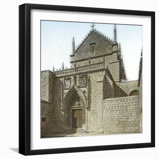 Burgos (Spain), the Cloister of Miraflores, the Church's Portal-Leon, Levy et Fils-Framed Photographic Print