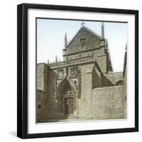 Burgos (Spain), the Cloister of Miraflores, the Church's Portal-Leon, Levy et Fils-Framed Photographic Print