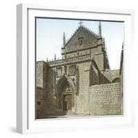 Burgos (Spain), the Cloister of Miraflores, the Church's Portal-Leon, Levy et Fils-Framed Photographic Print