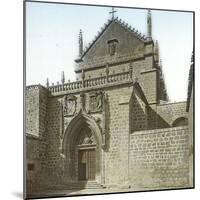 Burgos (Spain), the Cloister of Miraflores, the Church's Portal-Leon, Levy et Fils-Mounted Photographic Print