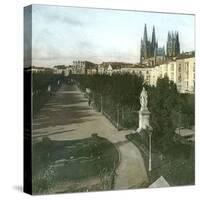 Burgos (Spain), the Espolon Promenade-Leon, Levy et Fils-Stretched Canvas