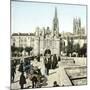 Burgos (Spain), View of the Cathderal and Saint Maria's Arch-Leon, Levy et Fils-Mounted Photographic Print