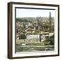 Burgos (Spain), View of the Cathedral Seen from the Castle-Leon, Levy et Fils-Framed Photographic Print