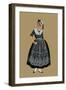 Burgundian Woman from the Vicinity of from Macon in a Lace Fress-Elizabeth Whitney Moffat-Framed Art Print