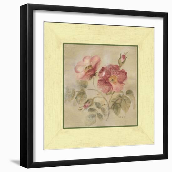 Burgundy Rose-Cheri Blum-Framed Art Print