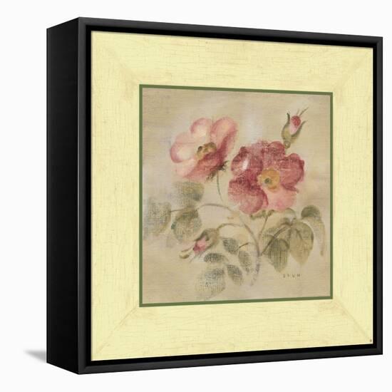 Burgundy Rose-Cheri Blum-Framed Stretched Canvas