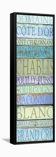Burgundy Wines White-Cora Niele-Framed Stretched Canvas