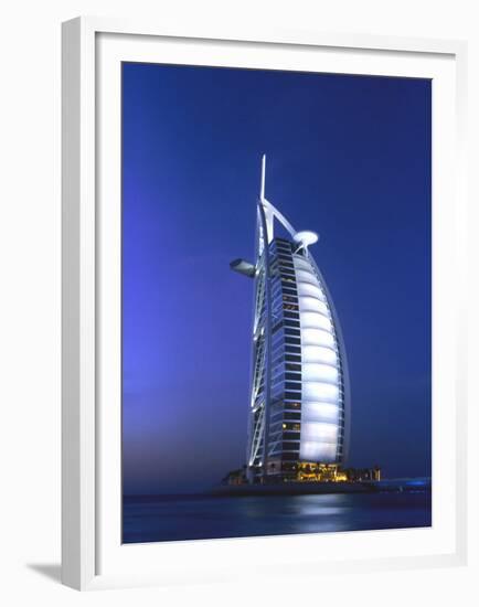 Buri Al Arab, Arabian Tower, Uae-Walter Bibikow-Framed Premium Photographic Print