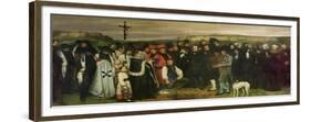 Burial at Ornans, 1849-50-Gustave Courbet-Framed Premium Giclee Print