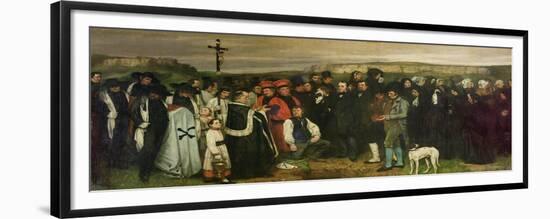 Burial at Ornans, 1849-50-Gustave Courbet-Framed Premium Giclee Print