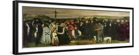 Burial at Ornans, 1849-50-Gustave Courbet-Framed Premium Giclee Print